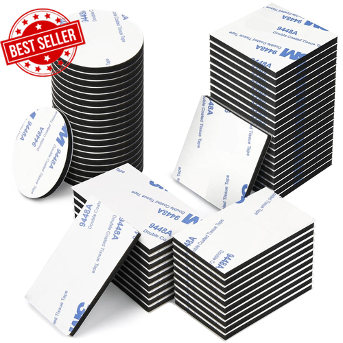 60PCS Heavy Duty Double Sided Adhesive Pads - Foam Tape for Walls, Cars & Home D - Picture 9 of 12