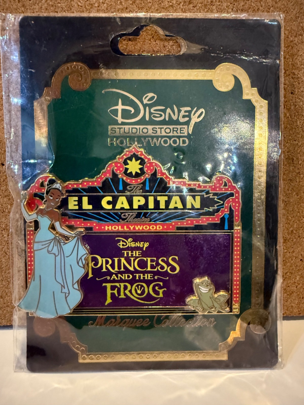 Disney Pin DSF DSSH Marquee LE 300 - Princess and the Frog - SIGNED BY ARTIST