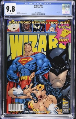 Wizard Magazine #93 CGC 9.8 1 Census JLA Superman Batman Wonder Variant Cover