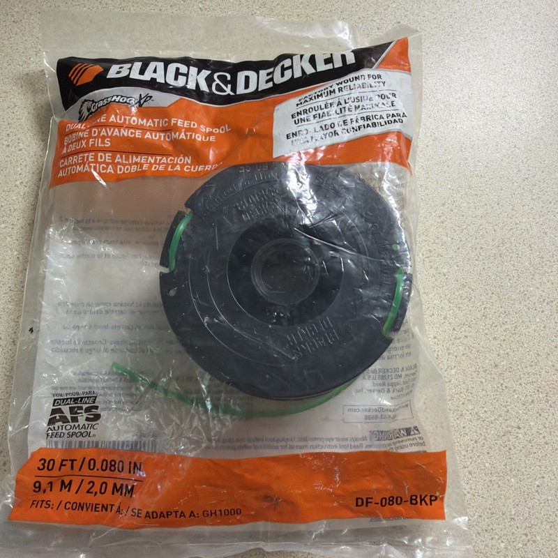 Black & Decker Dual Line AFS Automatic Feed Spool - 30 feet - DF-080-BKP