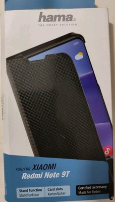 Hama Booklet Case Slim Pro Für Xiaomi Redmi Note 9T Standmodus Schwarz