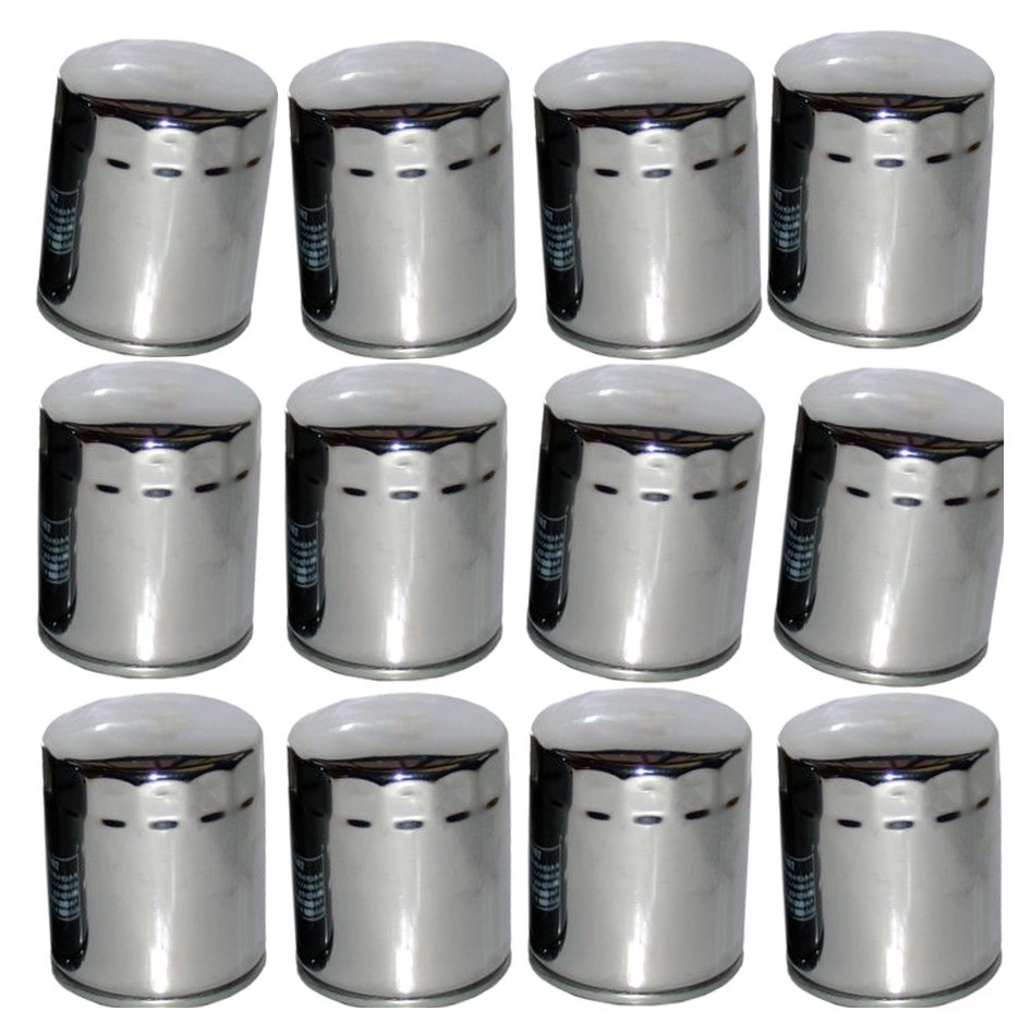 Filter - Chrome - 12 Pack For 90-20 H-d Tour Dyna Soft Buell X/s/m