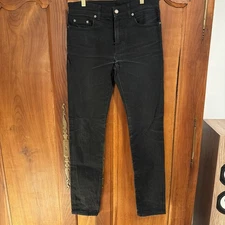 SAINT LAURENT PARIS Sz 30 x 32 Mens D02 M/SK-LW JEANS  Skinny Fit - Black