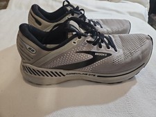 Brooks Adrenaline GTS 22 Mens Running Shoes Grey Black 9.5 Medium D