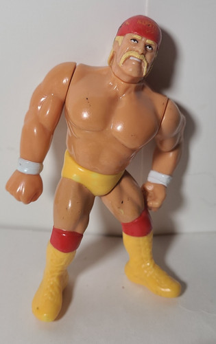Vintage 1990 Hasbro WWF Hulk Hogan Figure...