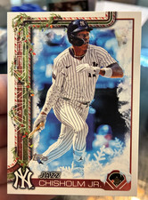 2025 Topps Holiday Jazz Chisholm Jr SSP SNOW ON DIAMOND Code #CMP120527 Yankees