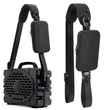 Portable Shoulder Strap for Turtlebox Original Gen 3 Speaker w/ Phone Pouch Case