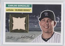 2012 Topps Archives 1956 Relics Carlos Gonzalez #56R-CG 1c8