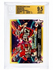 Marketplace image: 2025 Topps Cosmic Chrome Star Clusters Superfractors Kelce / Mahomes