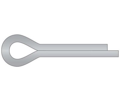 Cotter Pin M3.2 x 50 Stainless Steel Plain DIN 94 (500 Pieces)