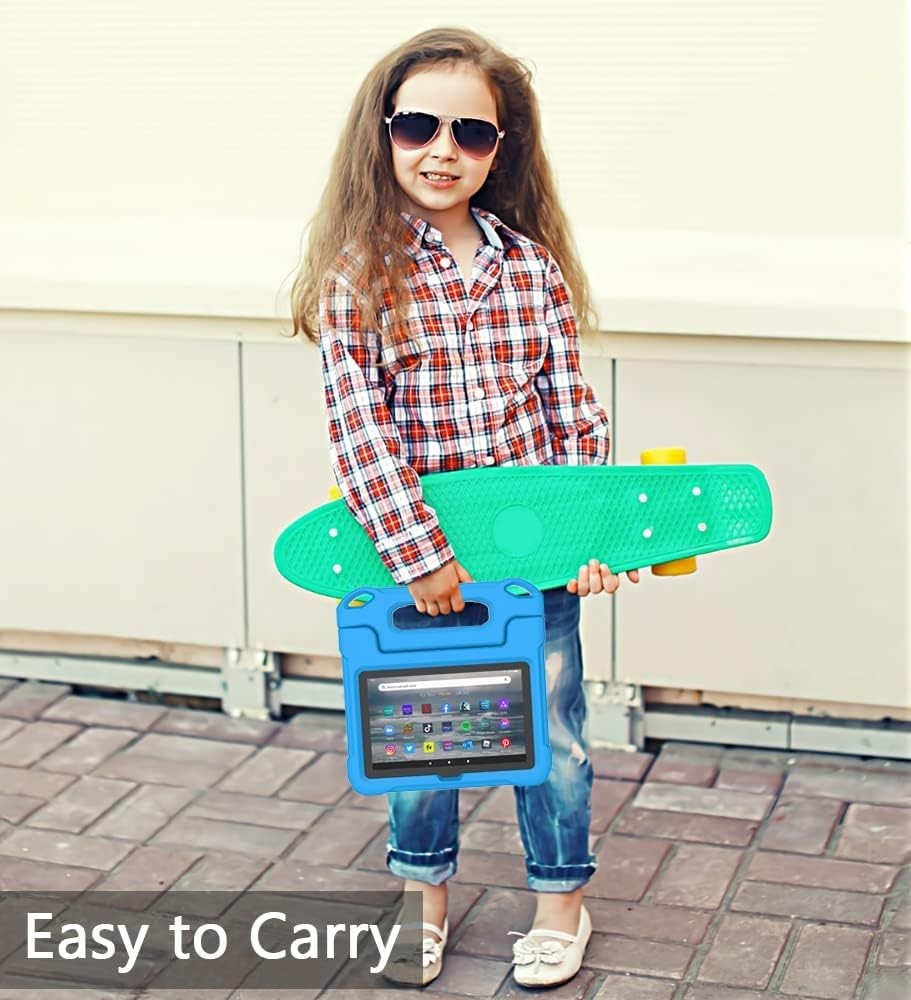 Case for Kids 7" Tablets iPad Lenovo Samsung with Handle & Shockproof Protection
