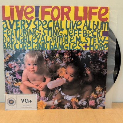 #ad Various Live For Life Vinyl LP 1986 I.R.S. Records IRS 5731 VG VG $14.99