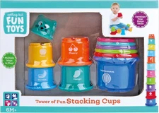 Tower of Fun Stacking Cups Designed for Children Ages 6+ Months,Multi