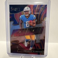 2025 Panini Select Omarion Hampton Phenomenon RC #15 Chargers Rookie