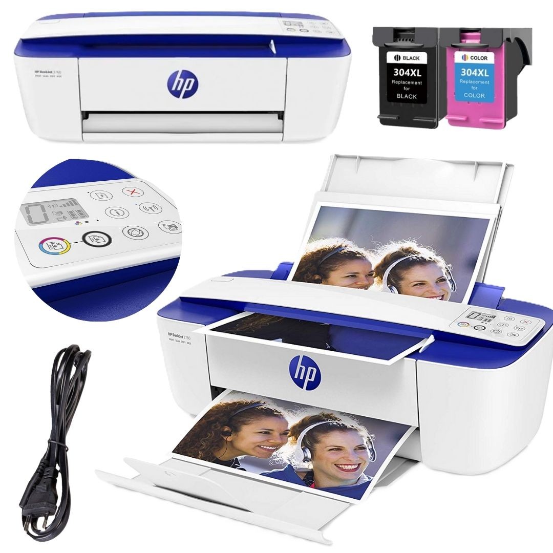 Dispositivo multifunzione stampante a colori HP Deskjet serie 3700 hp 304 wifi