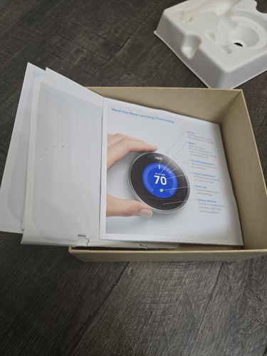 PARTS ONLY Nest 2nd Generation Learning Silver Programmable Thermostat - Picture 4 of 7