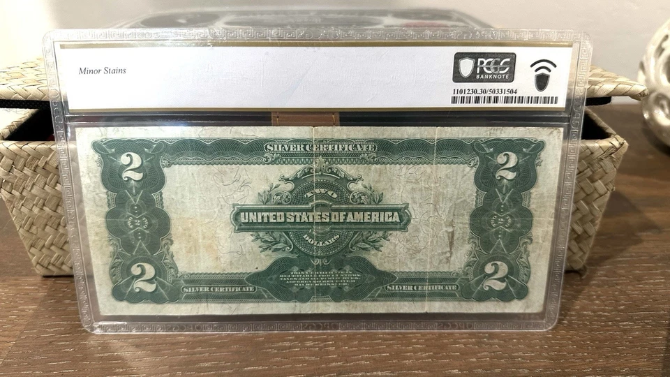 1899 $2 Silver Certificate Fr. 256 Very fine PCGS 30 SUPER Nice Note! - Image 2 of 2