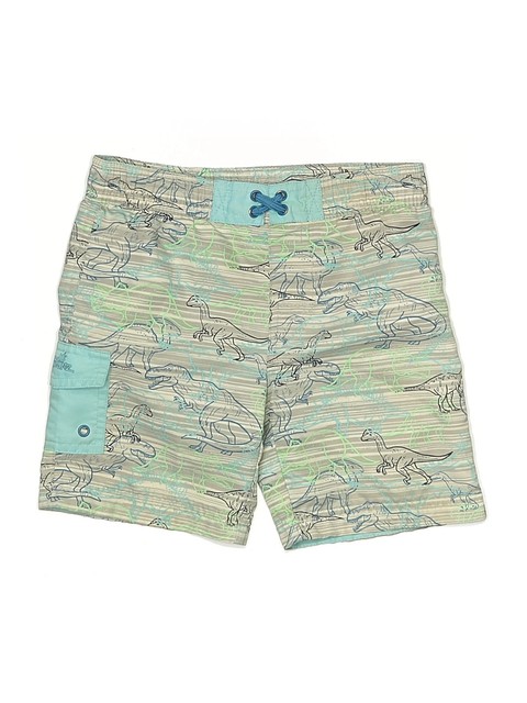 UV Skinz Boys Green Board Shorts 4T