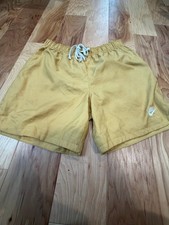 Nike Mustard Yellow Swim/Volley Shorts w/Elastic Waistband Adjustable Drawstring