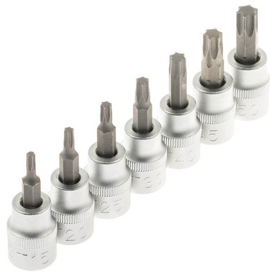 BGS Torx Nüsse Set T15-T50 Steckschlüssel-Satz 3/8'' für Innentorx 