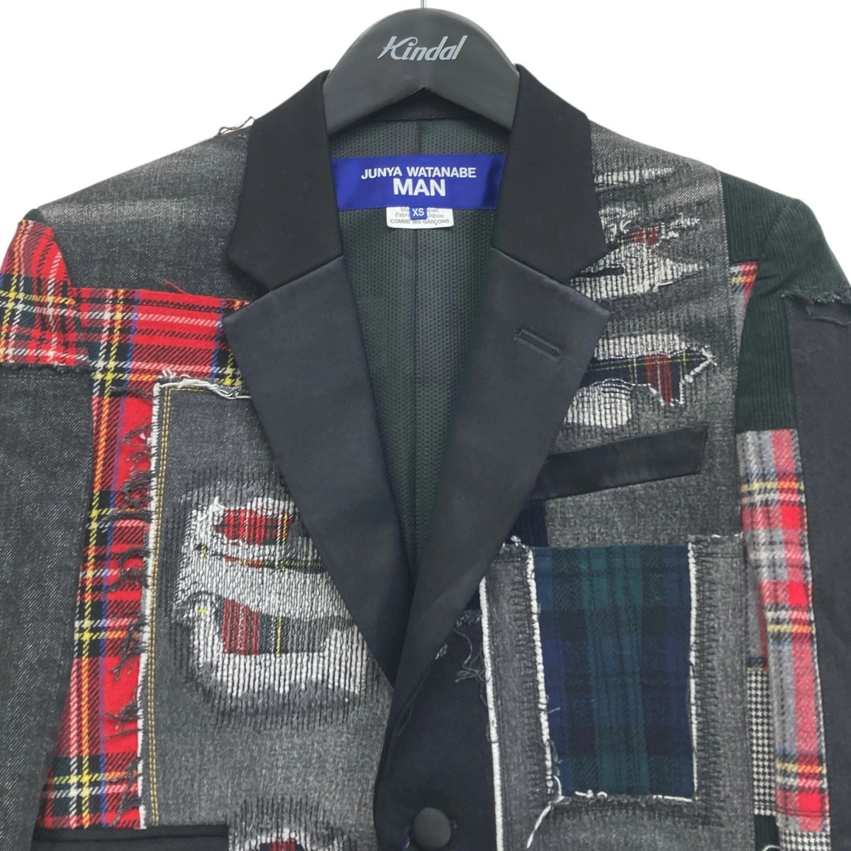 JUNYA WATANABE MAN Patchwork Tailored Jacket Blac… - image 3