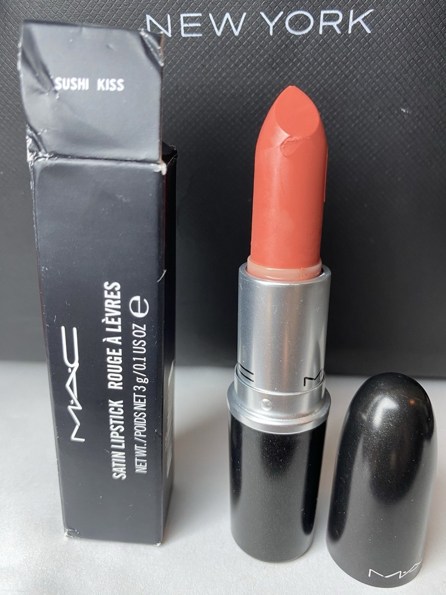 MAC Satin Lipstick Shade 823 SUSHI KISS Full Size 3g / .1oz New In