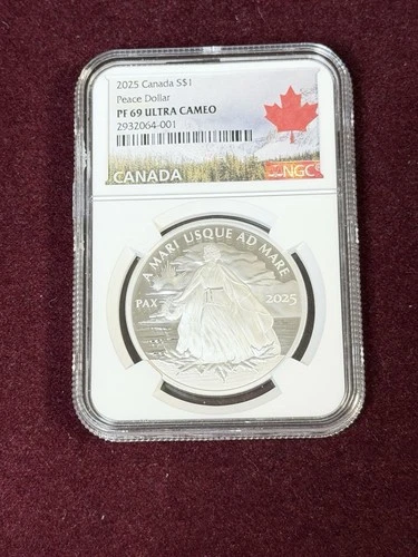 2025 Canada 1oz Peace Dollar PF69 Ultra Cameo