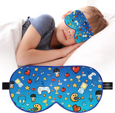 Kids Sleep Mask Eye Cover: 100 Real Natural Pure Silk Eye Mask with Adjustable