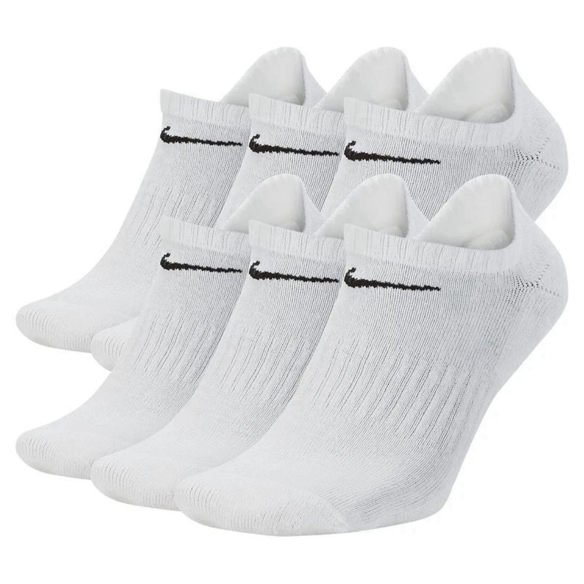 Nike Everyday Dri-Fit Cotton Cushioned 6-Pack No Show Socks Men’s Sz XL