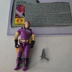 GI JOE ~ 1987 SEA SLUG ~ HIGH GRADE & UNCRACKED ~ 100% COMPLETE WITH FILE CARD