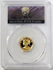 2018 W (2024) GOLD DAVID HALL SIGNED $10 LIBERTY 1/10oz PCGS PR 70 DCAM