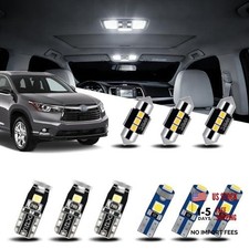 Led Interior Car Lights For Toyota-highlander-2014-2019 14 Piece Kit White Led Interior Car Lights For Toyota-highlander-2014-2019 14 Piece Kit White