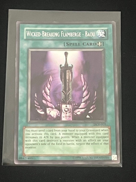 Wicked-Breaking Flamberge - Baou DCR-035 YuGiOh Dark Crisis trading card — raw and PSA graded price guide