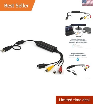 Analog to Digital USB Capture Device for VCR, Camcorder & PC - Portable Solution