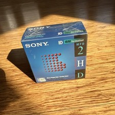 Sony HD IBM Formatted MFD 2 Micro Floppy Disk Double Sided 10 Pack 2HD - NEW