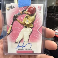 2021 LEAF PERFECT GAME AUTO ANDRES TAVARES PINK PAPER 1/1