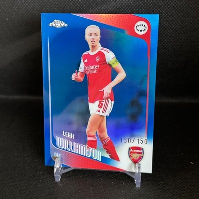 LEAH WILLIAMSON 130/150 Blue Refractor #4 - 2025/2026 Topps Chrome UEFA Arsenal