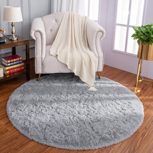 Luxury Round Fluffy Area Rugs for Bedroom Kids Girls Room Nursery, Super Soft...