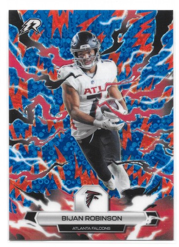 2025 Topps Resurgence Blue & Orange Spark Refractor #5 Bijan Robinson
