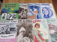 Vintage Sheet Music Lot of 8 Various artists b 25