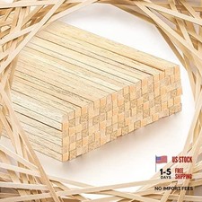 120 Pcs 1/4" x 12" Balsa Wood Sticks Square Dowel Rods 1/4" x 1/4"
