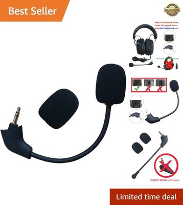 3.5mm Detachable Noise-Cancelling Microphone for HyperX Cloud Gaming Headsets