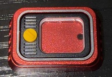 M.7 Aluminum 1.5u Tab Artisan Keycap With Interchangeable Screen In Red