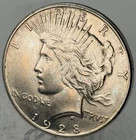 1928 P PEACE SILVER DOLLAR RARE AU+ DETAILS KEY DATE! POP 360,649 GREAT LUSTER!!