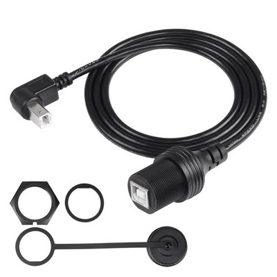 USB 2.0 Type-B 90 Degree Printer CableWaterproof Type B Flush Mount Car Mount...