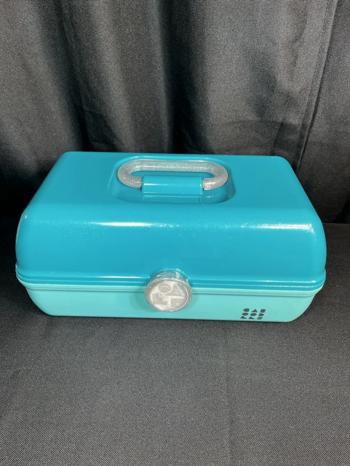 Estuche de Maquillaje Caboodles Verde Azulado/Menta Espuma de Mar Organizador Espejo 5626 On the Go Girl Foto 2 de 4