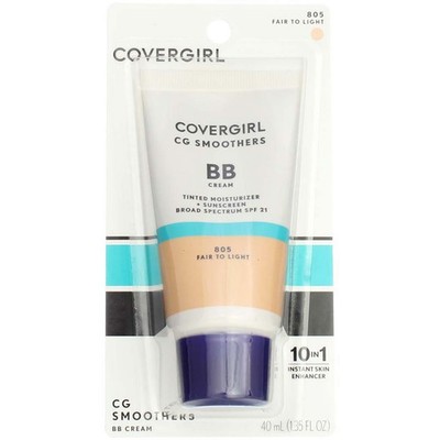 3 Pack CoverGirl CG Smoothers BB Cream, Fair To Light 805, SPF 21, 1.35 fl oz