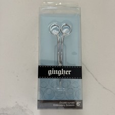 Gingher Double-Curved Embroidery Applique and Monogram Scissors 6"
