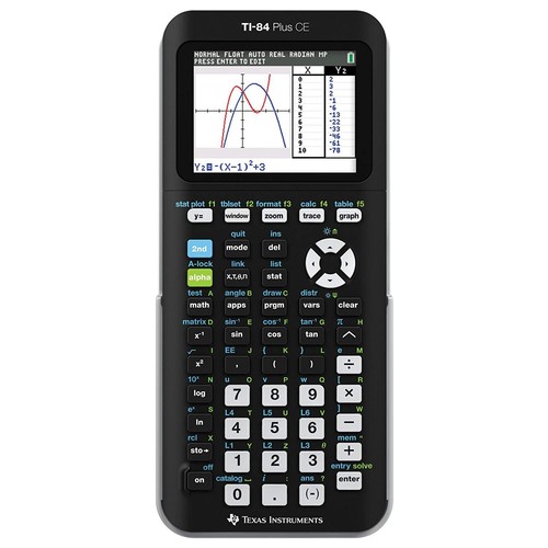 Texas Instruments TI-84 Plus CE Graphing Calculator Color  Screen - Black + Case - Picture 3 of 3