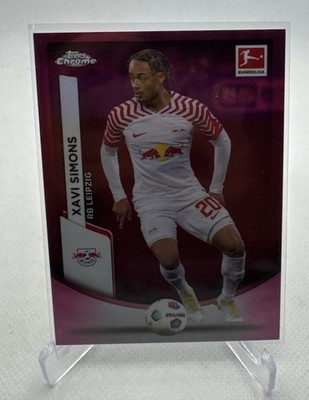 Xavi Simons Magenta /399 2023-24 Topps Chrome Bundesliga  RB Leipzig